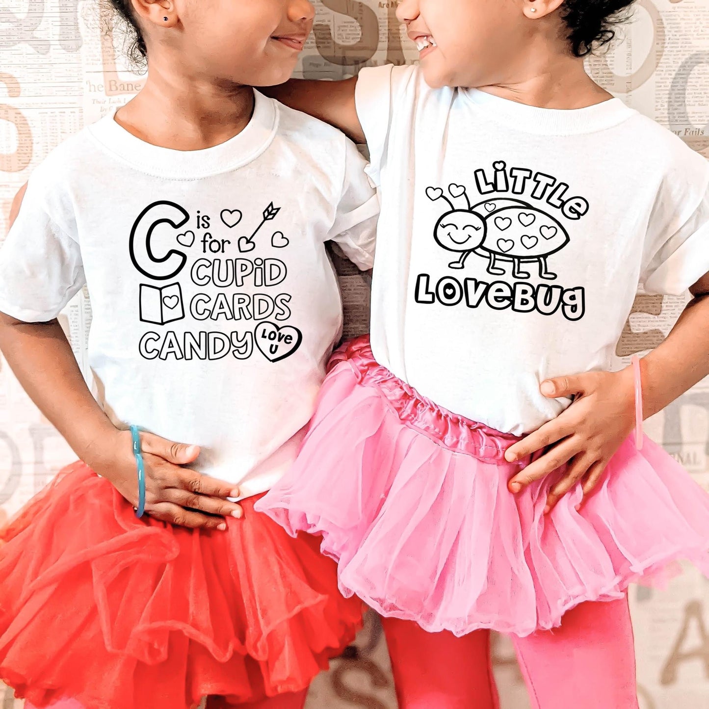 Cupid Cards and Candy Coloring Shirt